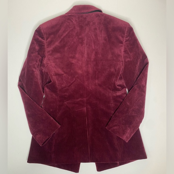 THEORY Power Jacket II Corduroy Deep Mulberry Blazer Sz 4 EUC - Picture 3 of 9